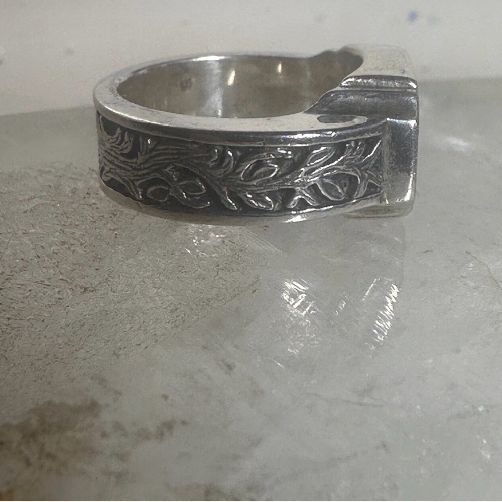 Etah Love Sterling Silver Snake Signet Ring - Picture 2 of 3